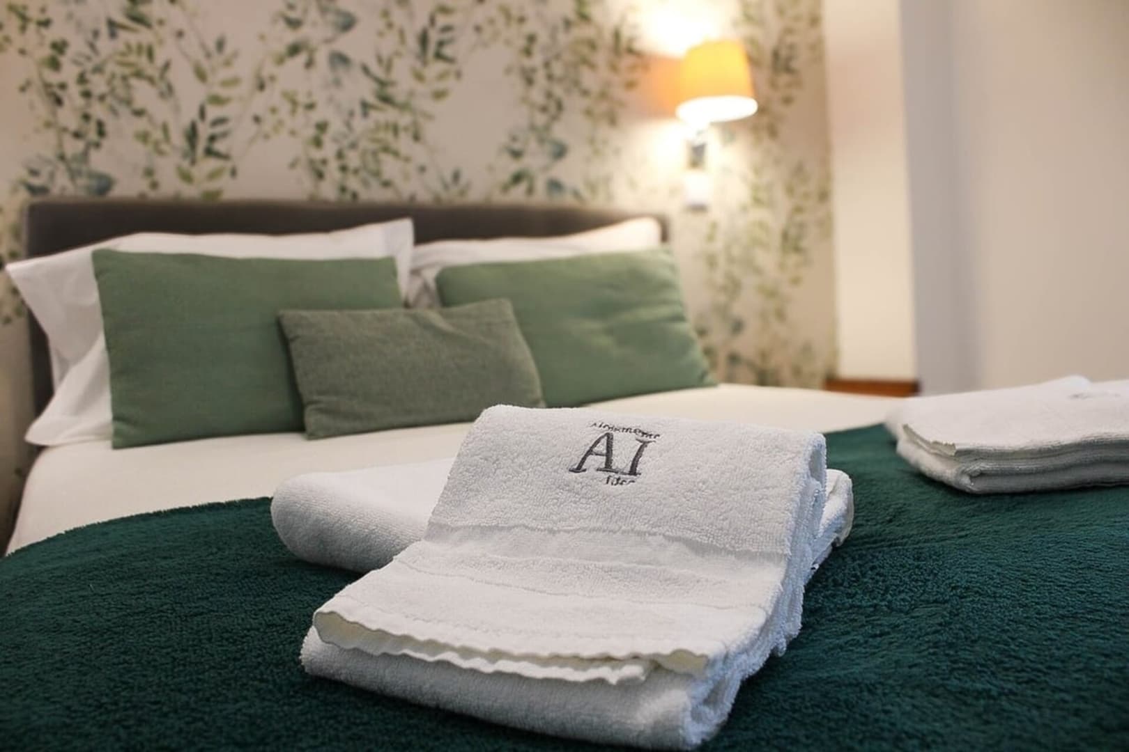 A calm, welcoming bedroom prepared for guests
