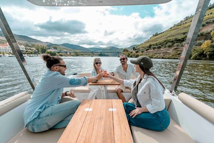 Wine tasting aboard